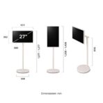 LG StanbyME 2 27LX6TDGA 27 Zoll QHD Lifestyle TV, Touchscreen, 60 Hz, Akku, Streaming Apps, Beige – Bild 2