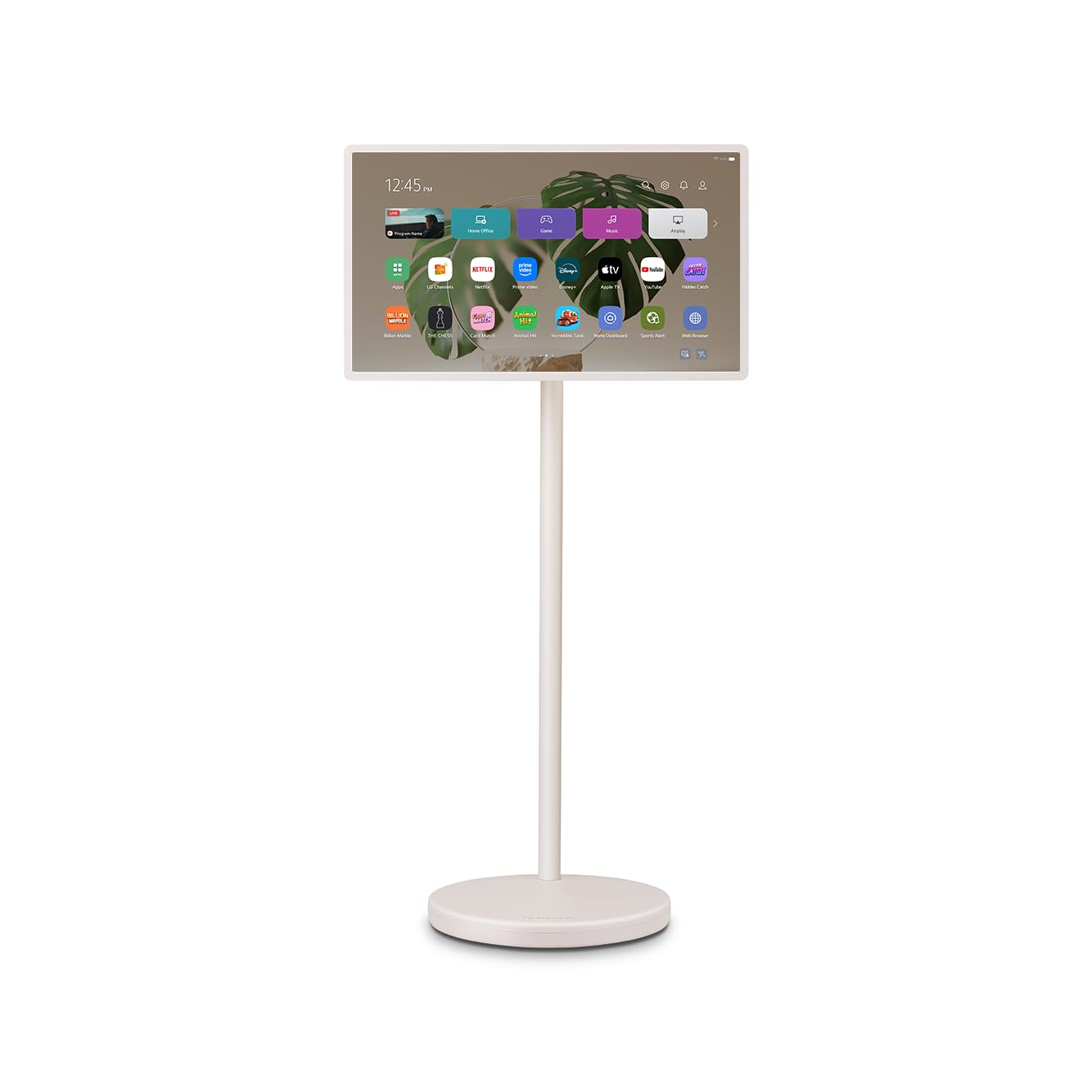 51arnYJuOSL LG StanbyME 2 27LX6TDGA 27 Zoll QHD Lifestyle TV, Touchscreen, 60 Hz, Akku, Streaming Apps, Beige – Bild 1