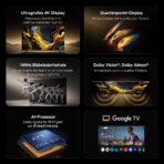 Xiaomi TV Max 85 Zoll QLED 4K UHD Smart TV mit Dolby Vision und Dolby Atmos – Bild 2