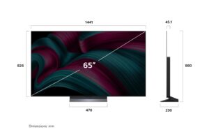 LG OLED65C5ELB 65 Zoll OLED evo 4K AI TV, α9 Gen8, webOS 25, 120 Hz, VRR bis 144 Hz, Modell 2025 – Bild 4