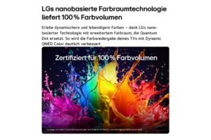 LG 85QNED7EB3A 85 Zoll 4K QNED Mini LED AI TV, α7 Gen9, webOS 26, 60 Hz, VRR, Modell 2026 – Bild 3