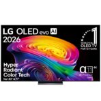 LG OLED83C6ELB 83 Zoll OLED evo 4K AI TV, α11 Gen3, webOS 26, 120 Hz, VRR bis 165 Hz, Modell 2026