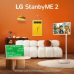 LG StanbyME 2 27LX6TDGA 27 Zoll QHD Lifestyle TV, Touchscreen, 60 Hz, Akku, Streaming Apps, Beige – Bild 5