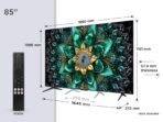 TCL 85Q6C 85 Zoll QD-Mini LED 4K Smart TV, 1000 Nits, 144 Hz, Google TV, Dolby Vision IQ & Atmos, Onkyo 2.1 – Bild 2