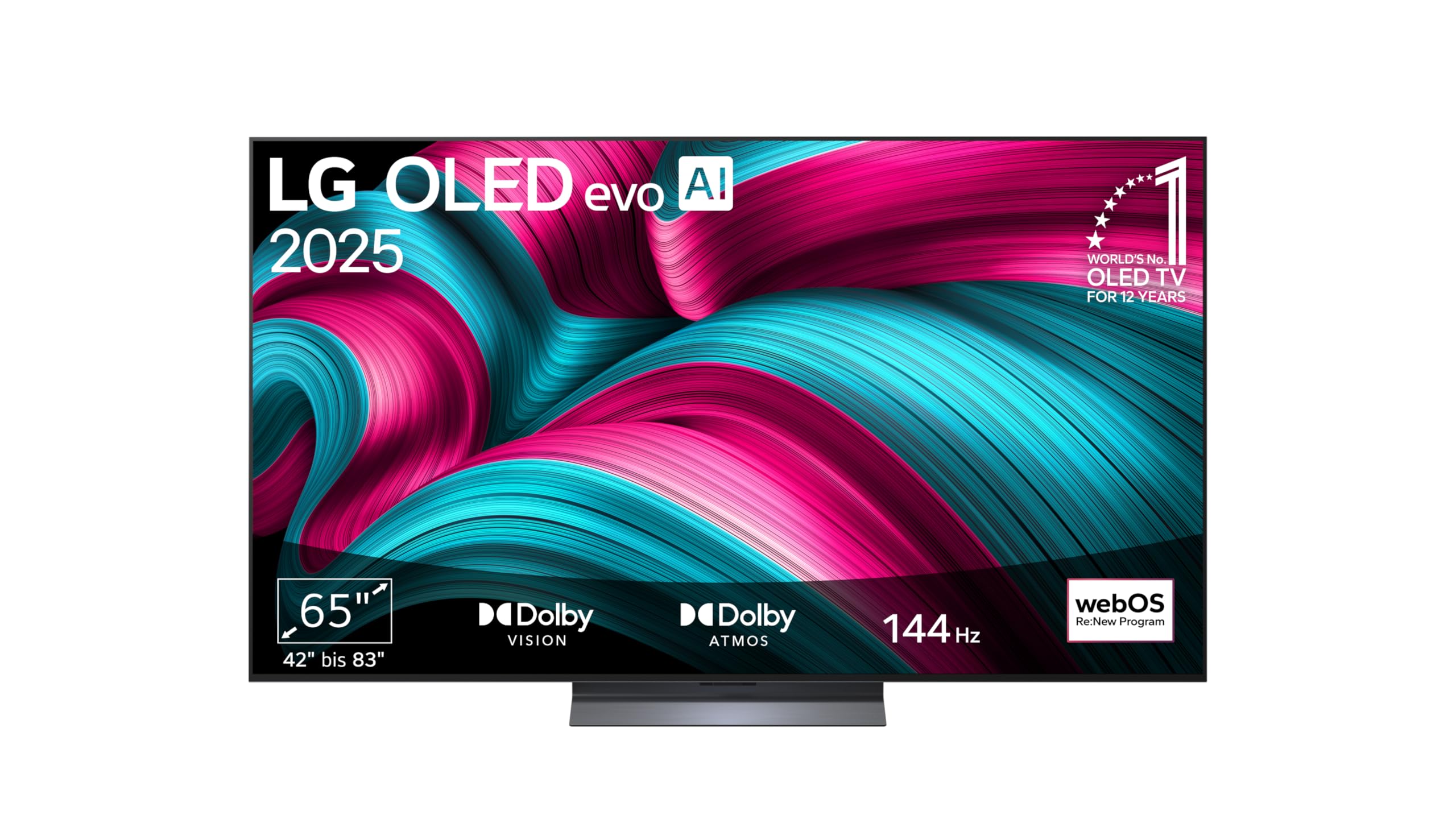 81YLwn9m_fL LG OLED65C5ELB 65 Zoll OLED evo 4K AI TV, α9 Gen8, webOS 25, 120 Hz, VRR bis 144 Hz, Modell 2025 – Bild 1